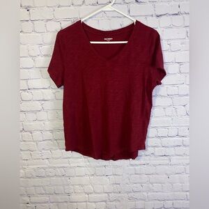 3/$15 Old Navy Women's Red V-Neck Top